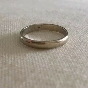 3mm 14K White Gold Lightweight Band Ring Sz. 6